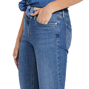 Jeans de Mezclilla Elásticos de Alta Calidad para Mujer, Pantalones Ajustados Transpirables con Lavado Personalizado en Venta - Product Image 5