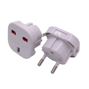 Adaptador de enchufe de viaje certificado CE para Reino Unido UE, 3 pines cuadrados, 2 pines, inserto de enchufe, convertidor de potencia de viaje, corriente nominal 10A, Material ABS Islandia - Product Image 6