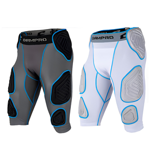 Cinturilla Deportiva de Fútbol con Estampado, Acolchada e Integrada para Hombre Adulto, de Poliéster, Elástica, de Secado Rápido, en Negro, Blanco, Azul Marino, Rojo Real, con 3 Almohadillas - Product Image 3