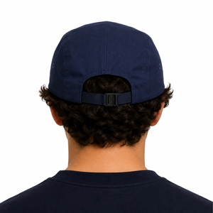 Unisex Mesh Camp <b>Hat</b> Premium Breathable Unisex Adjustable Navy Cotton Casual Stylish Lightweight Comfortable Everyday Wear - Product Image 2