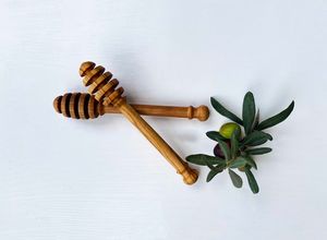Palito de madera para verter miel para tarro de miel y set de desayuno - Product Image 1