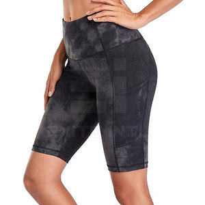Shorts de yoga respirants à compression, taille haute, sans couture, en spandex/nylon, pour femmes, pour la gym et le fitness - Product Image 3