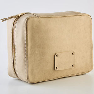 Leather <b>Tech</b> Organizer Case with Zipper Closure 7 Inch Classic Travel Electronics Storage <b>Bag</b> for Documents and Devices - Product Image 2