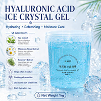 Série de Soins Réparateurs Hydratants pour la Peau : Gel Cristal Réducteur de Rougeurs Post-Soleil à l'Acide Hyaluronique pour l'Élimination des Cicatrices