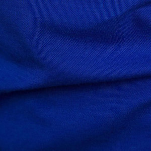 Polo de Manga Corta Azul Rey para Hombre, Color Sólido, Informal, de Algodón, Tejido Oxford, Transpirable, Diseño Tejido - Product Image 5