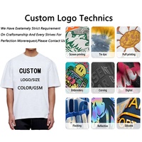 T-shirt Homme Oversize Personnalisé en Coton Peigné 100% (180g) à Épaules Tombantes, avec Logo Imprimé en Sérigraphie sur le Devant, Anti-Boulochage