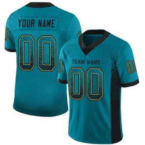 Maillot de football américain personnalisé OEM, sublimation 100% polyester, uniforme d'équipe décontracté personnalisé, design imprimé pour les vêtements des joueurs - Product Image 1