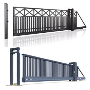 Puerta Corredera Cantilever Automática <span class=keywords><strong>de</strong></span> Alta Calidad, Resistente a la Corrosión, para Hogar y Fábrica - Product Image 1