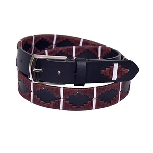 Ceintures de sport personnalisées en cuir pour l'équitation et le polo, disponibles dans toutes les tailles et couleurs, produits équestres bon marché, service OEM - Product Image 4