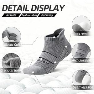 Wholesale Jacquard logo Summer Professional Tennis Socks with Towel-like Bottom <b>Thick</b> Design Breathable Sweat-absorbing Socks - Product Image 4