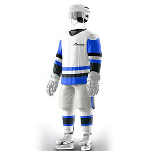 Uniforme de hockey sur glace pour équipe avec construction renforcée, matériau respirant et design conçu pour l'entraînement et les tournois - Product Image 3