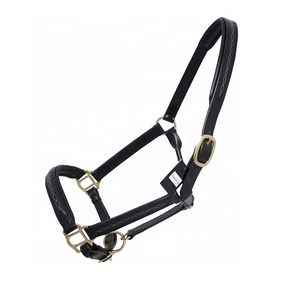Équipement d'entraînement de cheval en cuir de vachette Harnais de bride Halters-Fournitures équestres pour les soins et l'entraînement des chevaux - Product Image 1