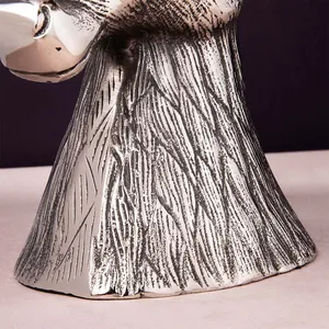 Stainless Steel Deer Head Ice Bucket Handmade Metal Sculpture 48cm Height Tabletop Decor <b>Rustic</b> Animal Theme - Product Image 6