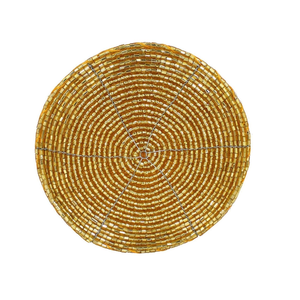 Sous-verres artisanaux traditionnels en verre perlé, résistants à la chaleur, accent moderne pour la maison, idéaux pour les cocktails - Product Image 1