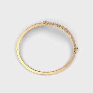 Sparkling Moissanite Diamond <b>Bracelet</b> High Quality 18K Yellow Gold Non-Fade Hip Hop Jewelry for Men and Women - Product Image 4