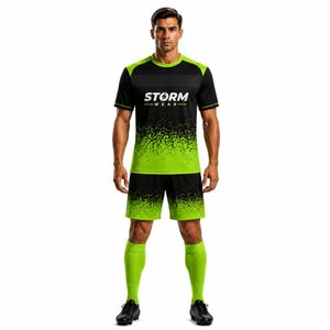 Uniforme de Fútbol de Alta Calidad a Precio Económico, 100% Poliéster Sublimado, Corte Ajustado, Suave y Cómodo, Uniforme de Fútbol para Club Masculino - Product Image 2