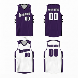 Maillot de basketball pour homme à séchage rapide, noir, en tissu maille polyester respirant, personnalisable avec nom et numéro d'équipe, unisexe adulte - Product Image 1