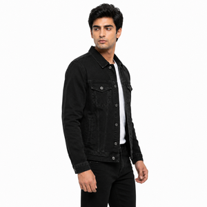 Veste en jean pour homme offrant un confort fiable, un style robuste, un tissu résistant, des détails classiques et une forme polyvalente pour un usage quotidien OEM - Product Image 4