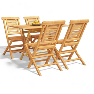 Wholesale Price Product Garden Set Folding Garden <b>Chairs</b> Medium Size and <b>Table</b> Rectangular with Minimalist Design - Product Image 2