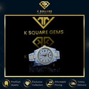 Montre de luxe automatique à quartz, exportée d'Inde, résistante à l'eau, en acier inoxydable, avec cadran en verre saphir, résistance à l'eau de 3 mètres, bracelet inclus. - Product Image 6