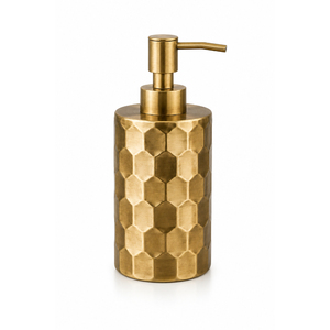 Distributeur de savon antique en bronze, pompe à savon liquide en métal martelé, flacon de lotion pour lavage des mains sur comptoir, accessoires de salle de bain pour hôtel - Product Image 4