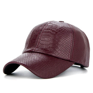 High Quality Warm <b>Baseball</b> Hat Custom Logo <b>Black</b> Blank Leather Hat Classic Unisex Hat - Product Image 1