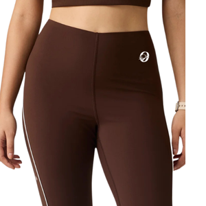 Leggings marron taille haute pour femme, extensibles, pour le yoga, la course, la gym, l'entraînement et les activités sportives - Product Image 5