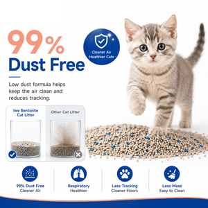 ทรายแมวเบนโทไนต์แบบเม็ด สำหรับสัตว์เลี้ยง ยี่ห้อ OEM บรรจุภัณฑ์แบรนด์ส่วนตัว ผู้ผลิตส่งออกอินเดีย ผู้จัดจำหน่ายขายส่ง - Product Image 1