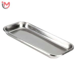 Plateau d'instruments médicaux manuel réutilisable en acier inoxydable, plateau de stérilisation chirurgical pour usage hospitalier et en laboratoire - Product Image 2