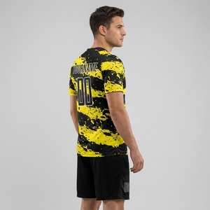 Wholesale Cheap Soccer Uniforms Set Custom Logo Team Football Jersey Dry Fit Breathable Soccer Jersey Set for Club College <b>Train</b> - Product Image 3