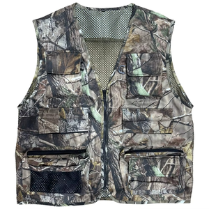Gilet de chasse camouflage pour homme, multi-poches, respirant, en polyester, sans manches, vêtements d'extérieur, style automne, gilet de chasse - Product Image 1