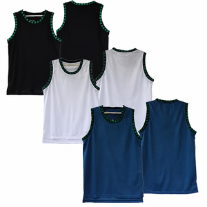 High Quality Breathable Printed Basketball <b>Shirts</b> Jerseys Heat-Transfer Jersey 100% <b>Polyester</b> Sleeveless Eco-Friendly Soft Quick - Product Image 1