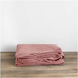 Parure de lit de mariage 3 pièces haut de gamme en lin 100 % (100 fils/cm²) – Écologique, toutes saisons, résistante à la décoloration – Vente directe usine - Product Image 3