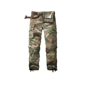 Men's <b>Waterproof</b> Winter Casual Hunting Pants Soft Shell Fabric Print Pattern Mid Waist Button Fly Closure-for Running Streetwear - Product Image 1