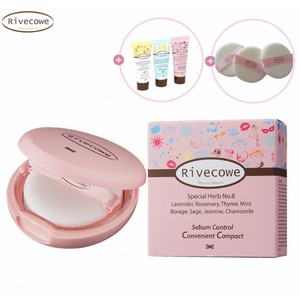 [J International] Oil Control Foundation <b>Compact</b> 8g Matte Finish Rivecowe CC Face <b>Makeup</b> for Touch Up - Product Image 3