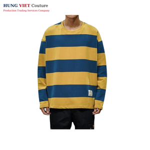 Chemise à manches longues en coton personnalisé 160 g/m² Qualité OEM Vietnam - Product Image 1