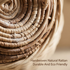 Panier de levage en rotin naturel pour pain, panier de fermentation pour levain, banneton rond, panier de levage de pâte, outil de boulangerie - Product Image 5