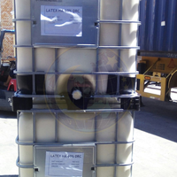 IBC Latex de caoutchouc naturel centrifugé à haute teneur en ammoniac 60% DRC Vietnam Ngoc Chau Company Liquide blanc laiteux Emballage en fût de 200KG