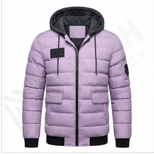 Veste bouffante d'hiver de haute qualité pour hommes, tendance, col mandarin, tissu léger de travail, nouveau modèle Oem Xl en nylon - Product Image 2