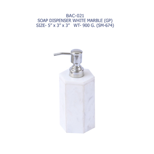 Marble Foam <b>Soap</b> Dispenser for Bathroom Counter Compact Desktop Pump Easy Press Refillable Durable Hygienic Use for Home Hotel - Product Image 5