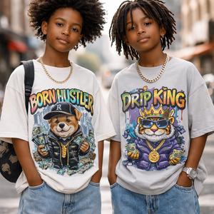 Camiseta personalizada de cuello redondo, de algodón grueso, con lavado ácido, estilo oversized, hombros caídos, transpirable y de secado rápido. - Product Image 2