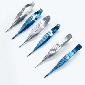 Pince micro-opératoire ophtalmique en acier inoxydable pour chirurgie oculaire, micro-pince à suture dentée pour corne, kit d'instruments de laboratoire CE - Product Image 6