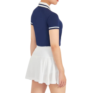 New Design Women Breathable Solid <b>Two</b> <b>Piece</b> Tennis Skirt <b>Set</b> - Product Image 4