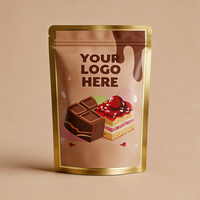 Sacs refermables personnalisés avec impression de logo, qualité alimentaire, pour gâteaux, tartes et biscuits