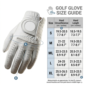 Premium Quality Custom Logo Cabretta Leather Golf Glove Pair for Men OEM Golf Gloves with Custom <b>Packaging</b> & Branding - Product Image 3