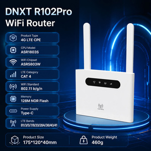 Router DNXT 4G LTE Cat4 2.4GHz, módem 4G WiFi6 300Mbps, módem con tarjeta SIM, router LED WAN/LAN con tarjeta SIM para uso doméstico - Product Image 2