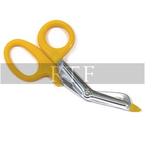 Tijeras de enfermería universales EMT de 18cm con mango de plástico, tijeras de vendaje de acero inoxidable para atención médica y enfermería en el hogar - Product Image 2