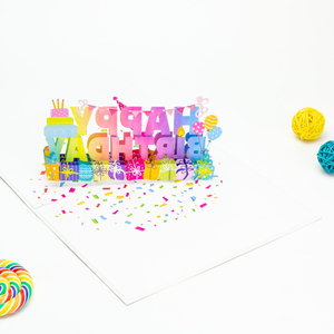 <b>Handmade</b> 3D Pop Up Birthday Greeting Card Creative <b>Paper</b> Card Custom Logo OEM Wholesale Gift Supplier - Product Image 3