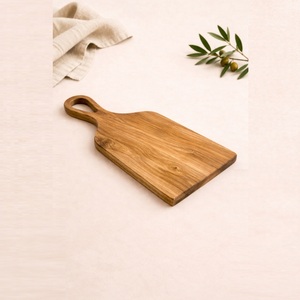 Premium Handcrafted Acacia <b>Wood</b> Cutting <b>Board</b> With Ergonomic Handle Durable Eco-Friendly <b>Solid</b> Wooden Chopping <b>Board</b> For Kitchen - Product Image 4