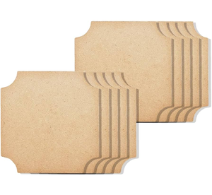 Sous-verre en MDF en forme d'œuf, vierge, personnalisable avec logo, le plus vendu - Product Image 5